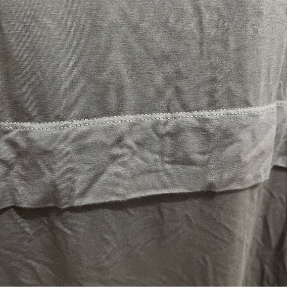 Anthropologie Michael Lauren Gray Stretch Knit Short Sleeve Shift Dress … - Picture 11 of 11